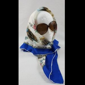 Vintage Pura Seta Roma Italy Silk Souvenir Scarf